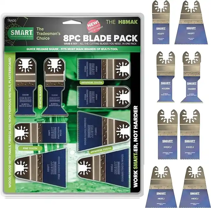 Smart Blades H8MAK UN TRA 8pcs Assortiment de feuilles