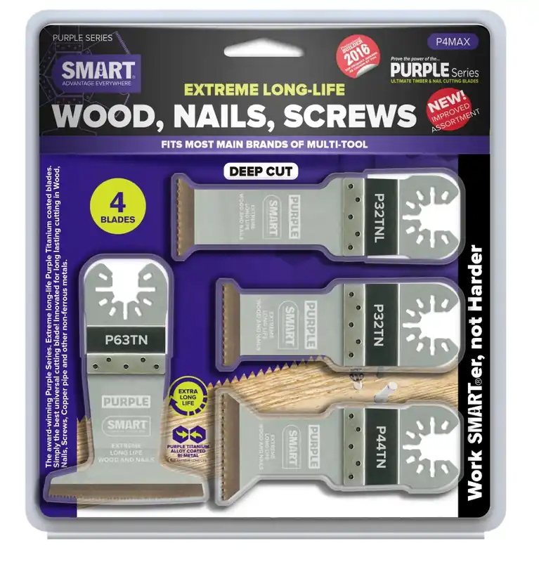 Smart Blades P4MAX Assortiment de feuilles UN PUR 4pcs