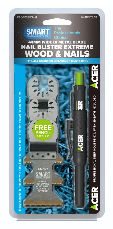 Smart Blades 044BMT3AP UN PRO 44x55mm TiN BiM lame 1st acer
