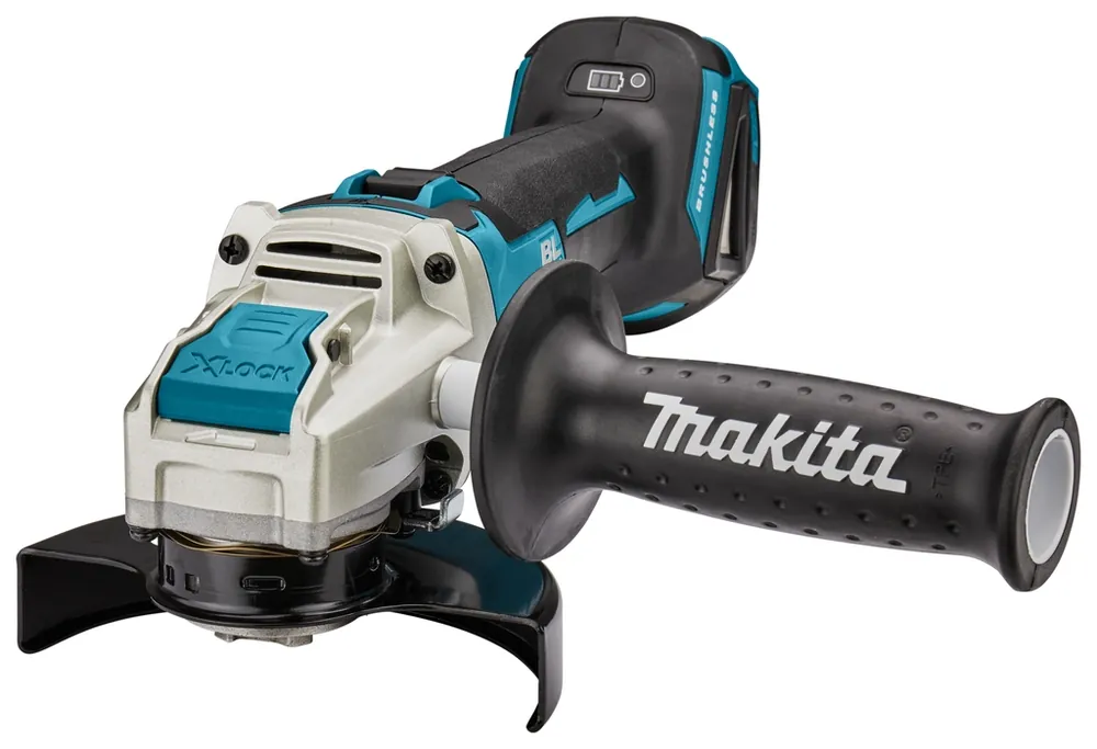 Makita DGA521ZX1 Meuleuse d‘‘angle X-Lock 125mm avec interrupteur de maintien 18V hors batteries et chargeur en boîte