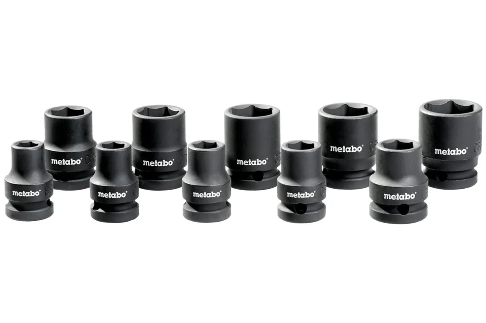 Metabo Accessoires 628831000 Jeu de douilles 1/2" à chocs 10 pièces