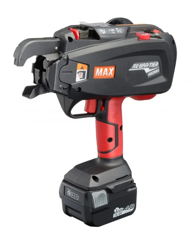 Max TRB93401 RB398S Dispositif de tressage Rebartier jusqu‘à 16mm x 19mm avec fil de 0.8 mm