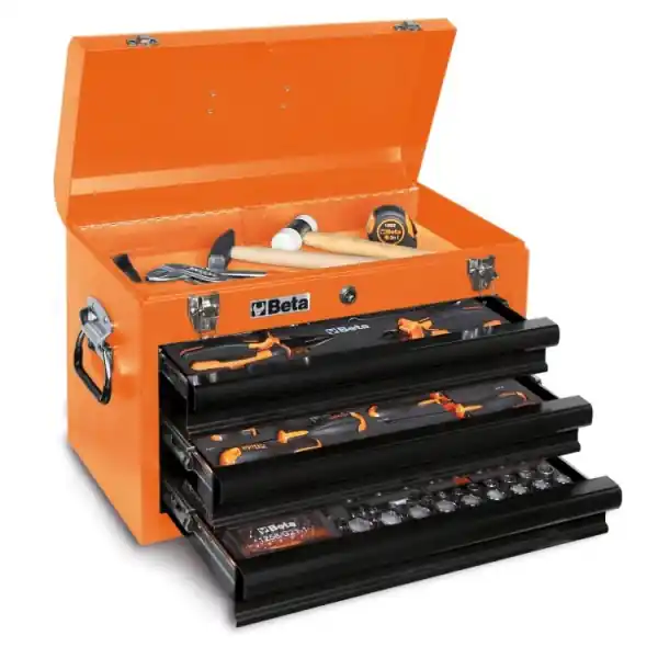 Beta 022006201 2200E/21 Boîte à outils avec 3 tiroirs remplis 159 pcs