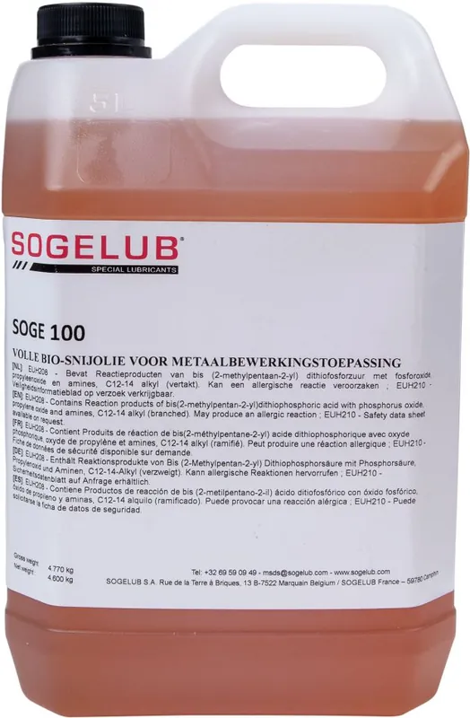 Huvema 21121032 Huile de coupe bio à base de blé complet SOGE 100