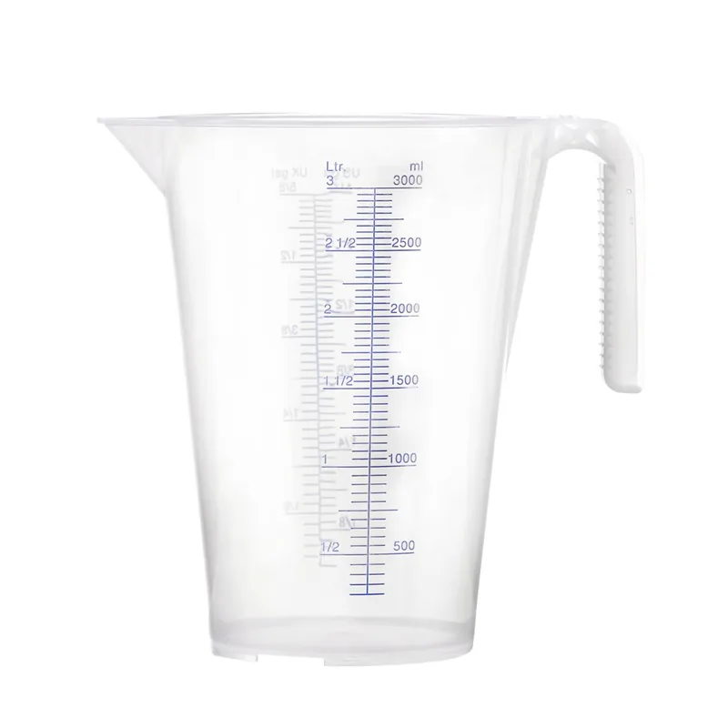 Pressol 07 064 Gobelet de mesure PP 3L échelle transparente ml/l US gal/UK gal