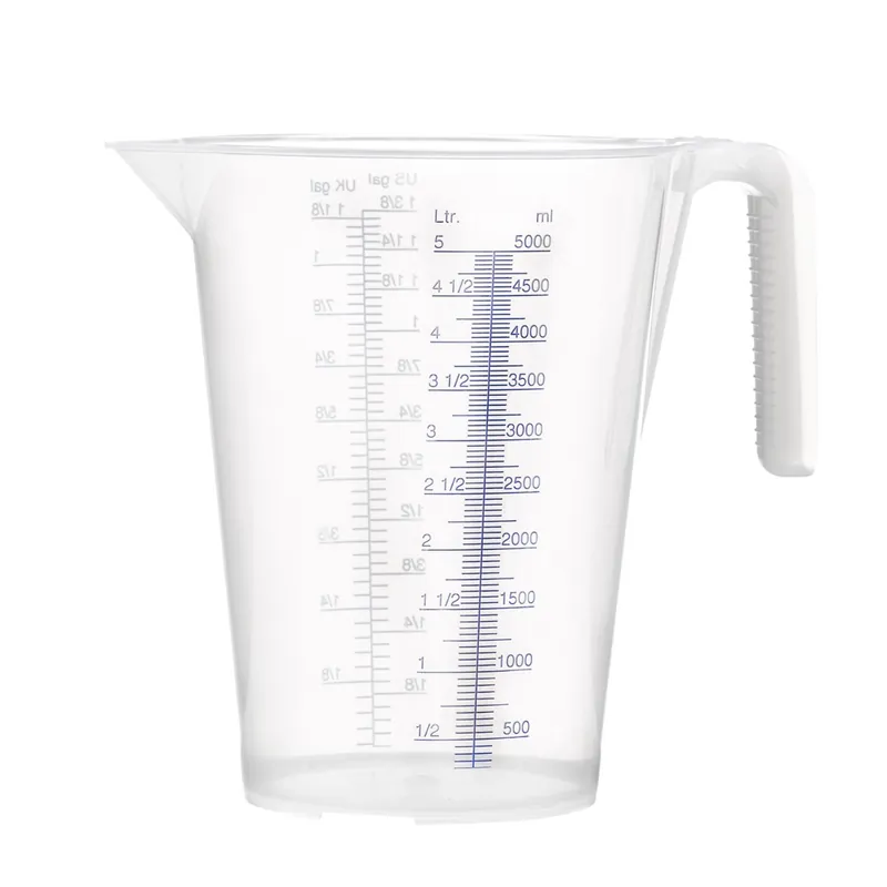 Pressol 07 065 Gobelet de mesure PP 5L échelle transparente ml/l US gal/UK gal