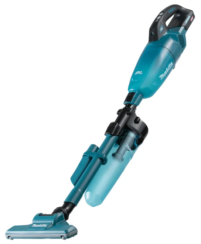 Makita CL001GZ20 Aspirateur-balai sans fil bleu 40V max hors batteries et chargeur avec collecteur de poussière cyclone