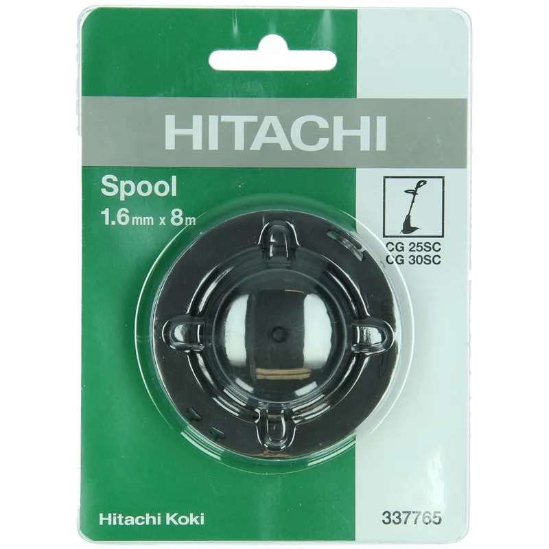 HIKOKI Accessoires 337765 Tête de fil avec filetage 1,6 mm x 8 m pour CG25SC/CG30SC