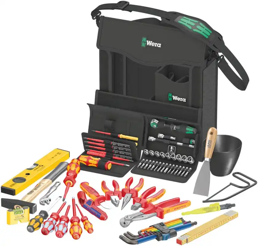 Wera 05134025001 Wera 2go E 1 jeu d‘outils pour électriciens, 73 pièces