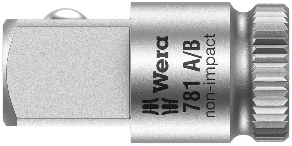 Wera 05042670001 781 A Adaptateur 1/4", 781 A/B x 3/8 x 25,2 mm x 1/4".