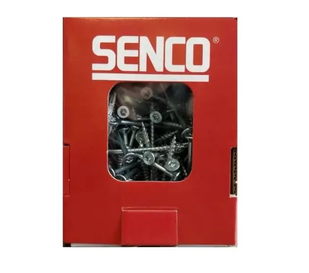 Senco Accessoires HBS-80140-CH40 Vis de construction en bois tête plate torx 40 Galvanisé 8.0x140mm 100 pcs
