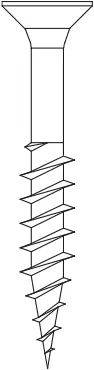 Senco Accessoires 32008040045* Vis à panneaux d‘‘aggloméré collées tête fraisée 4.0 X 45 mm zinguées / PZ2 200 pcs