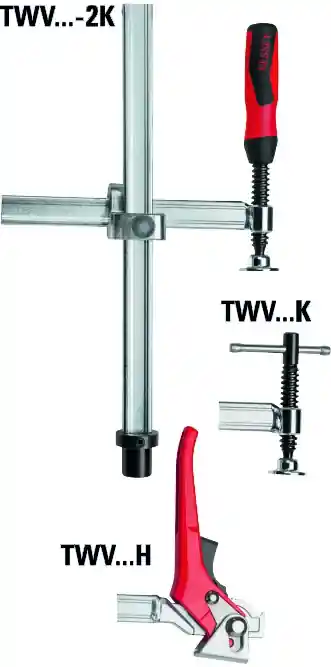 Bessey TWV28-30-17H Élément de serrage pour tables de soudage avec bras de levier TWV28 300/175