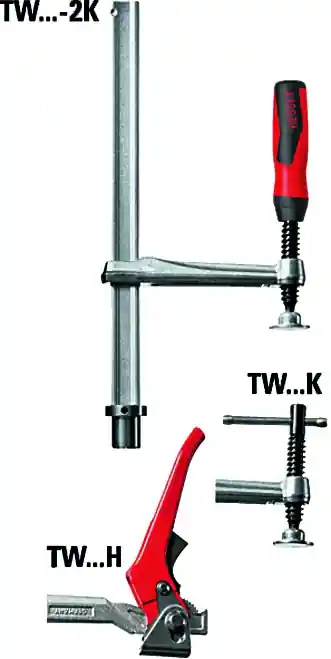 Bessey TW28-30-12H Élément de serrage pour tables de soudage avec bras de levier 300/120