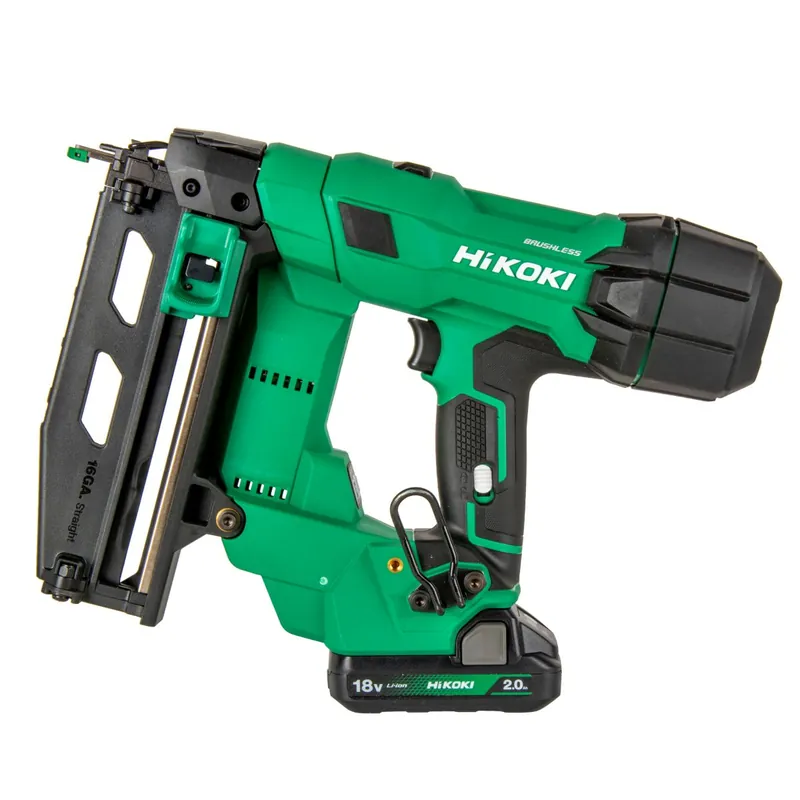 HIKOKI NT1865DSAWXZ Cloueur sans fil 18V, 16 GAUGE, 2x 2.0Ah et chargeur dans une valise HSC IV