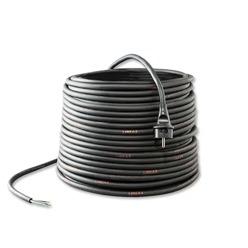 Keraf 104712 N0530150RA Câble de raccordement 5 m 3 x 1,5 mm² H07RN-F droit