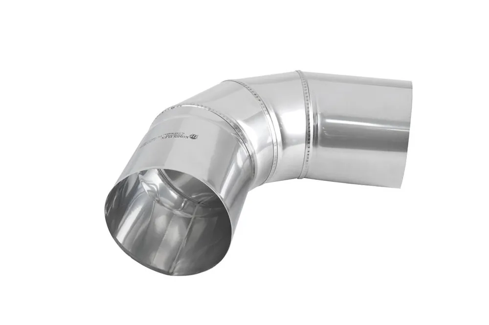 Master Accessoires 4013.248 Genouillère de sortie de fumée en acier inoxydable Ø200mm x 90°