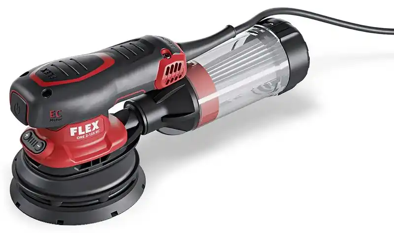 Flex-tools 468886 ORE 2-125 EC SET Ponceuse orbitale aléatoire 125 mm avec contrôle de vitesse
