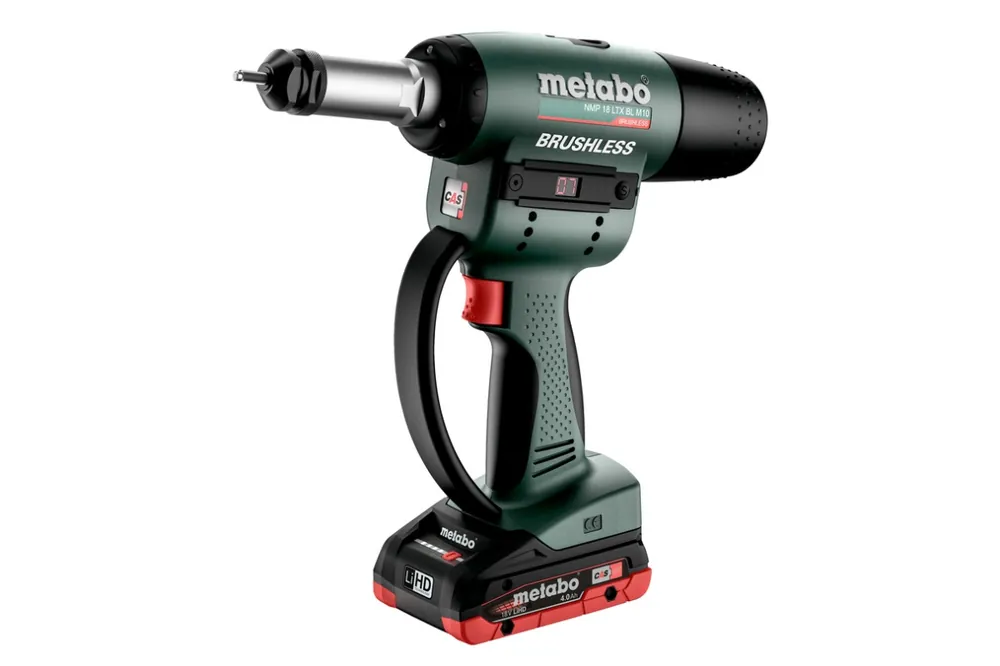 Metabo 601788800 NMP 18 LTX BL M10 pince à rivets aveugles 18V 4.0Ah LiHD en métabox