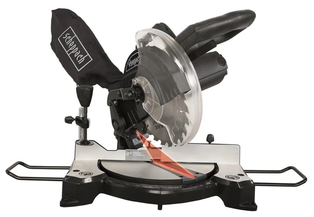 Scheppach 5801102901 HM80L-ZW Tronçonneuse et scie à onglet de 210 mm