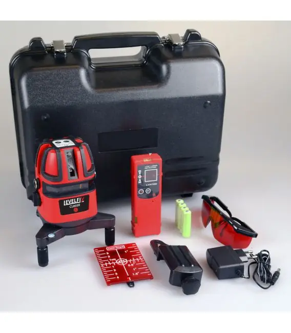 Levelfix 554106 CL805R-XL Multiline Laser Rouge + Récepteur + Trépied
