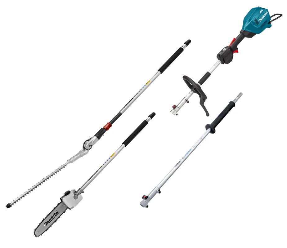 Makita UX01GZ12 Accu Combi System D-handle 40V Max excl. batteries et chargeur + Taille-haie + Attachement tronçonneuse et Poignée d‘extension