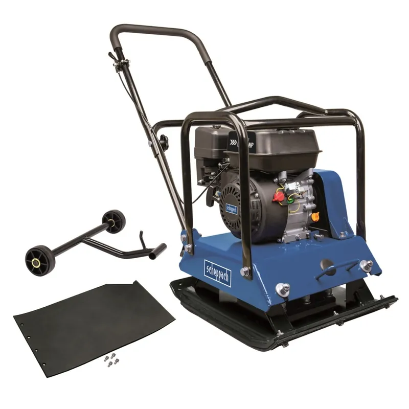 Scheppach 5904612903 HP2200S Plaque vibrante + Jeu de roues 25 kN
