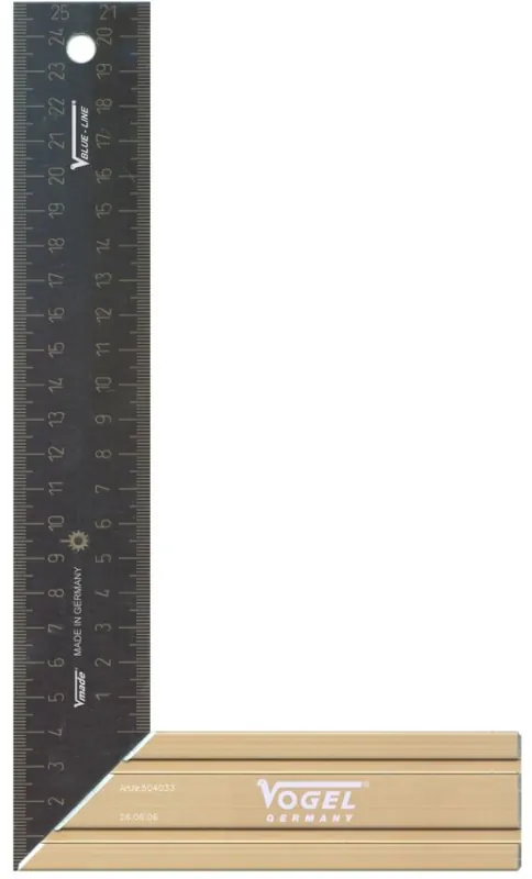 Vogel 504031-2 Crochet de menuisier Aluminium 150 mm lasuré Type B