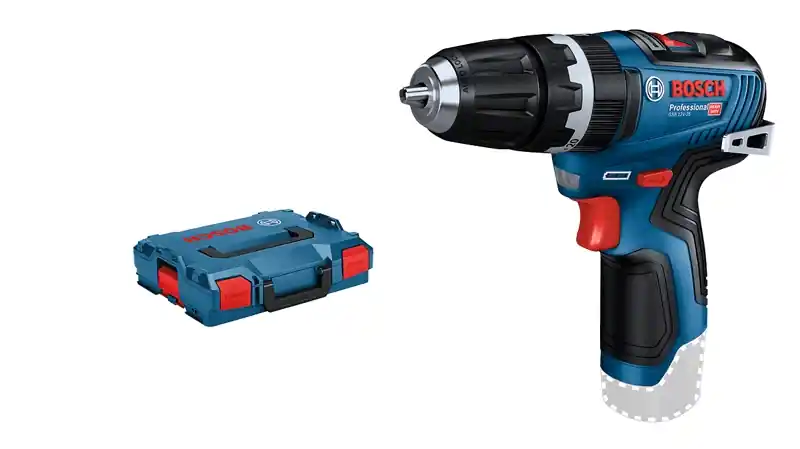 Bosch Bleu 06019J9001 Perceuse visseuse à percussion GSB 12V-35 Solo L-Boxx