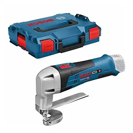 Bosch Bleu 060192610A GSC 12V-13 Cisailles à tôle à batterie 12V sans batteries et chargeur en L-Boxx