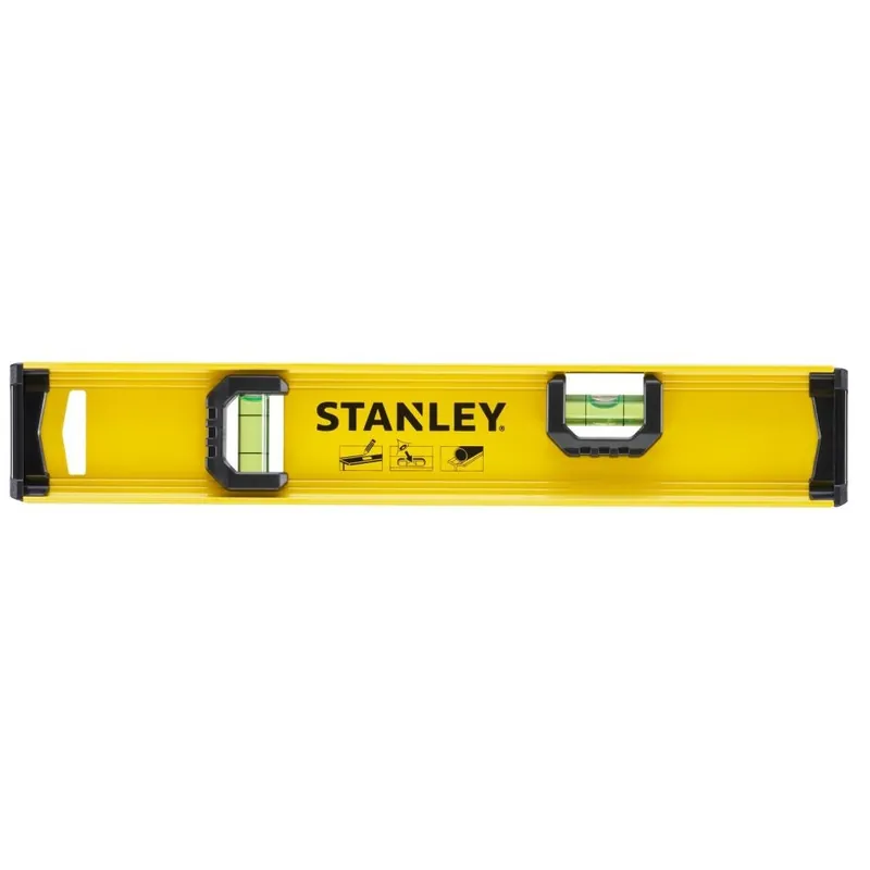 Stanley 0-42-072 Niveau à bulle I-Beam 300 mm 2 flacons