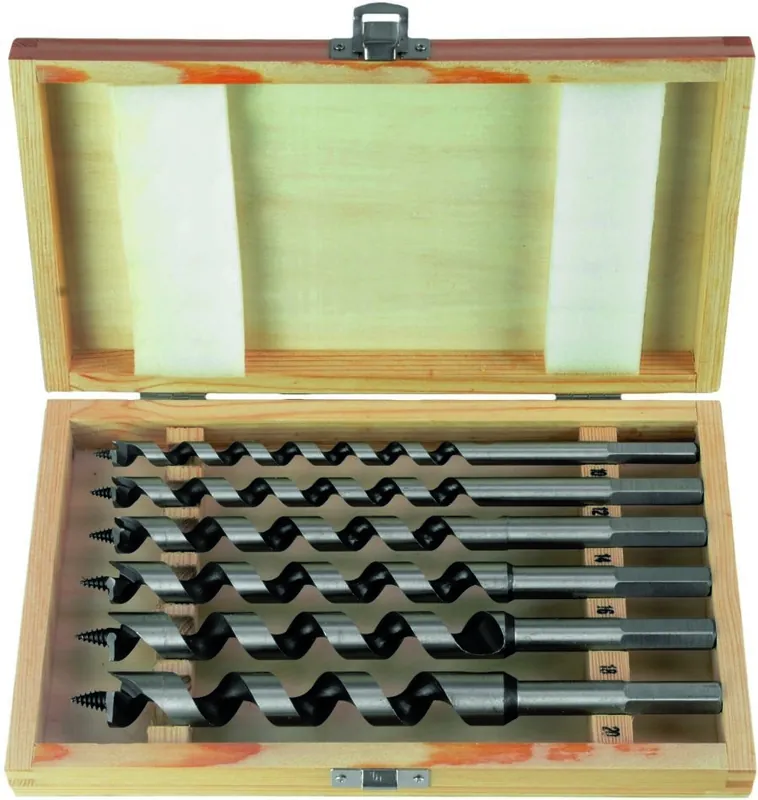 Projahn 19501 S Perceuses à tuyau L 230 mm coffret en bois 6 pièces