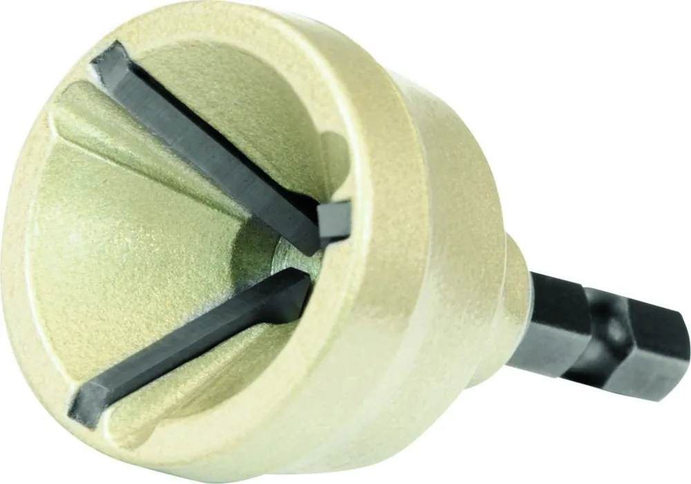 Projahn 35401 outil d‘ébavurage externe 3-19 mm avec 3 arêtes de coupe en carbure Gr. 1