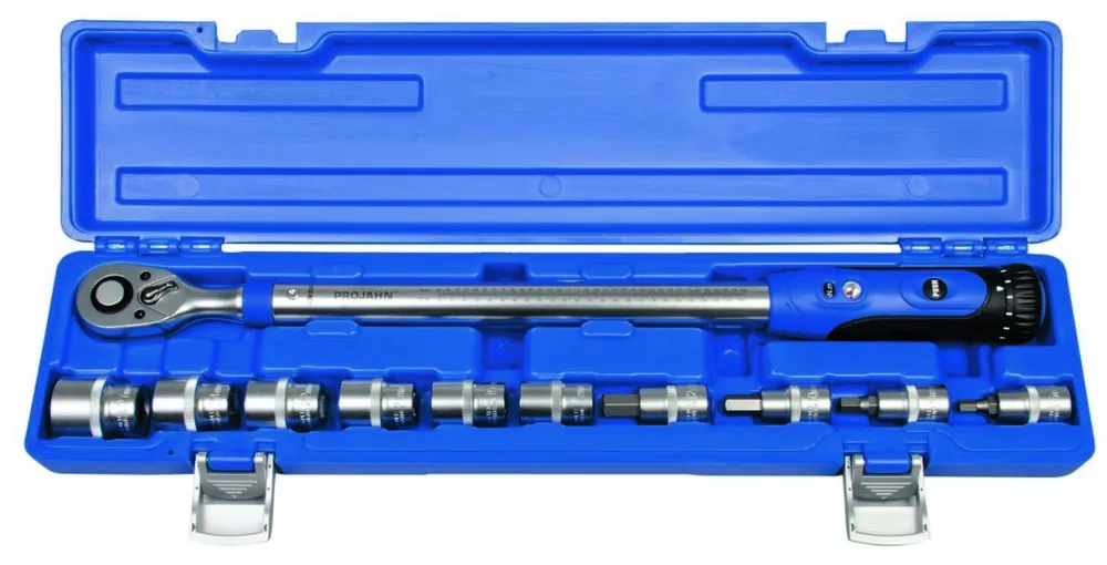 Projahn 394260 Jeu de clés à douille 1/2", 11 pièces TORQUE-PROFI 200 + clés à douille Plage 40-200 Nm Tolérance 4 %.