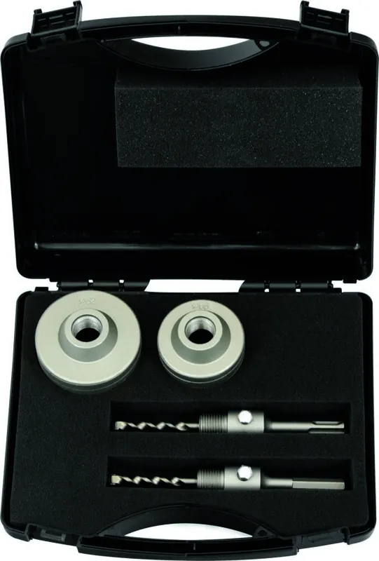 Projahn 54100 Jeu de forets à couronne 68/82 mm avec (SDS-plus / hexagone) + mandrin de perçage central M22