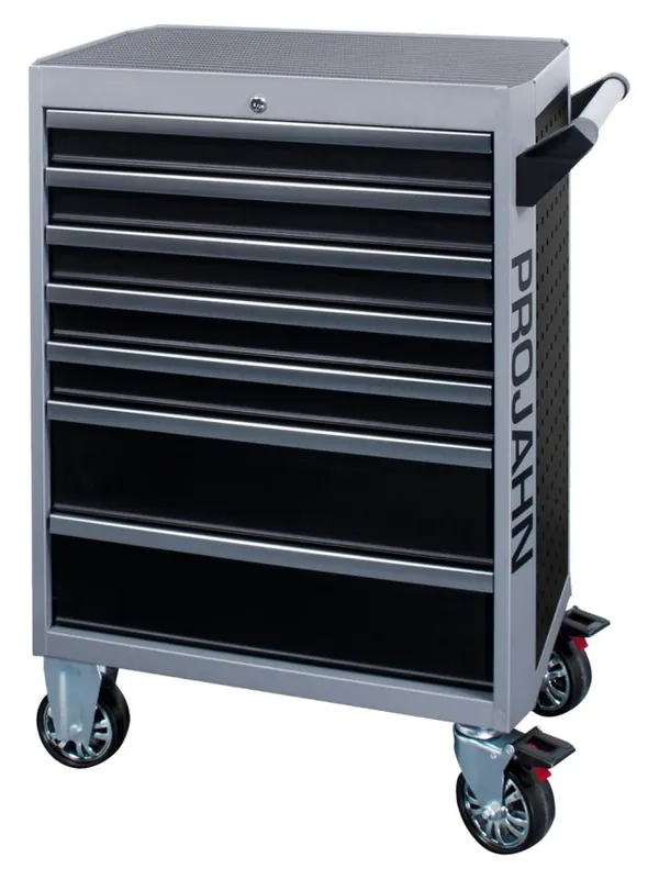 Projahn 5501-291 Chariot d‘atelier GALAXY avec 7 tiroirs, 229 pcs. Équipement Proficraft noir / gris argenté