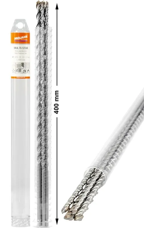 Projahn 57003 Multi-Star Multibrush set de 4 pièces. 400 mm de long 6, 8, 10, 12, mm
