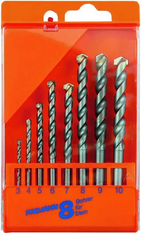 Projahn 67045 Couronnes de sondage ECO cassette 8 pièces 3-10 mm