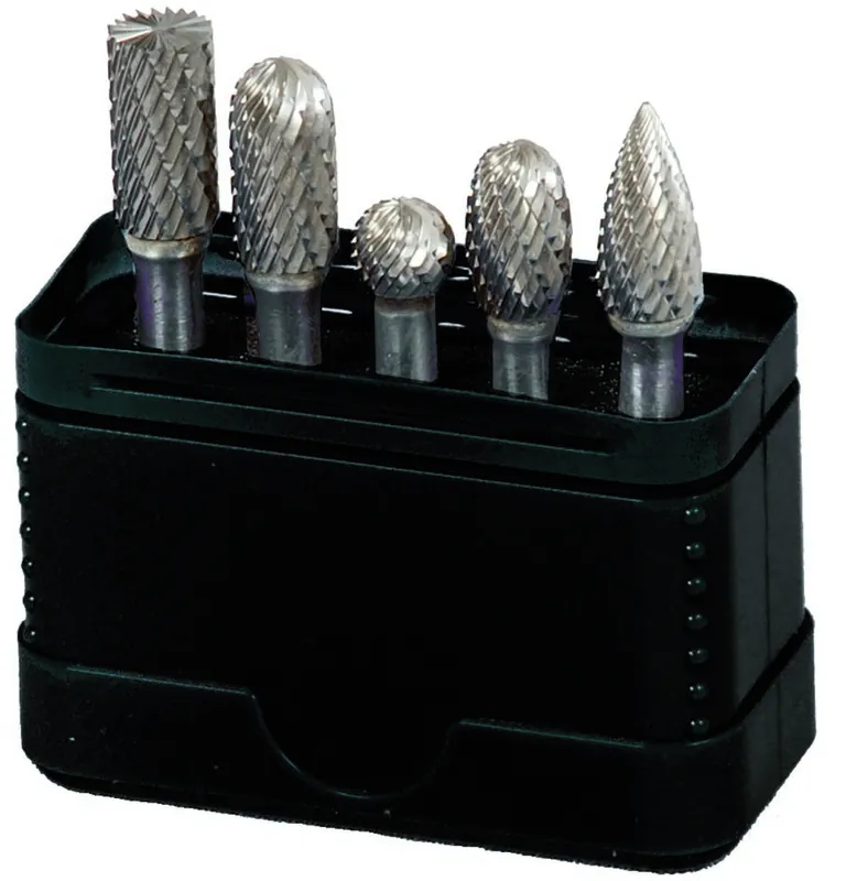 Projahn 70295 Fraises en carbure de tungstène, 5 pièces en emballage plastique B, C, D, E, G diamètre de la tête 9,6 mm