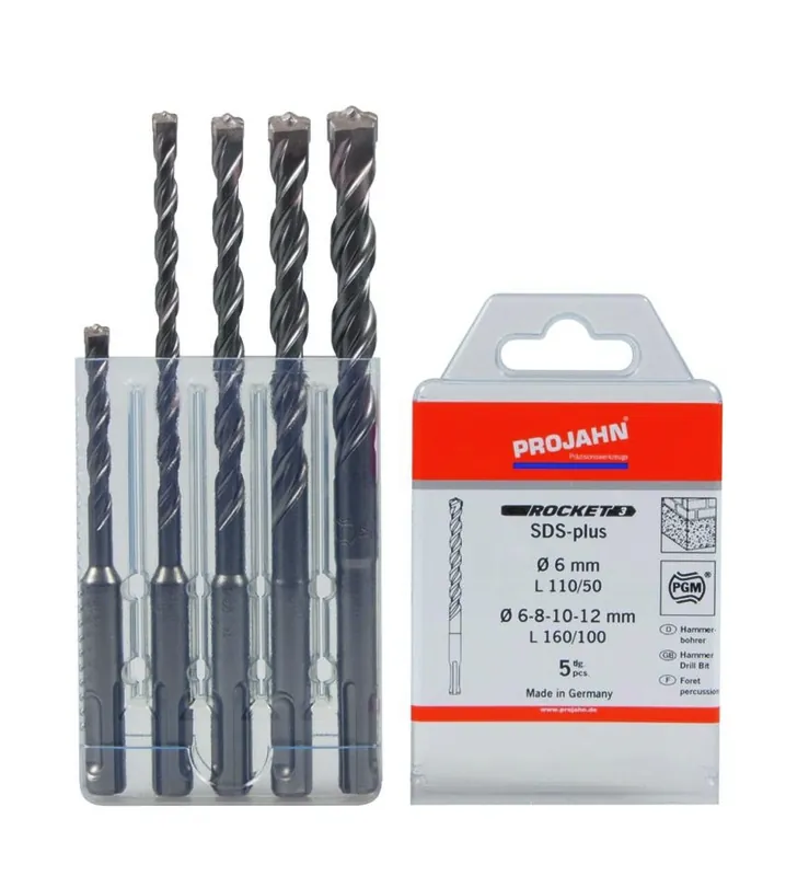 Projahn 83045 Rocket 3 Jeu de forets SDS-Plus 5 pièces