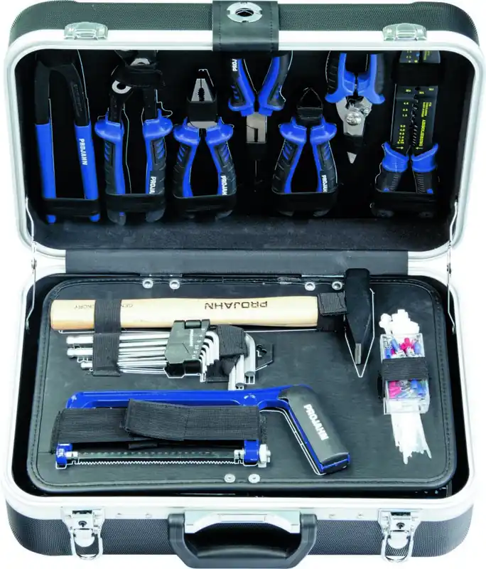Projahn 8682 Boîte à outils remplie de 164 pièces.