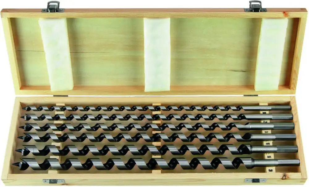 Projahn 99930 Jeu de forets pour tuyaux 460 mm 6 pièces dans un coffret en bois