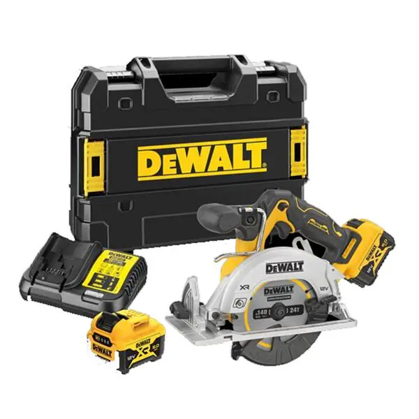 DeWalt DCS512P2-QW Scie circulaire sans fil 140mm 12V 5.0 Ah Li-ion