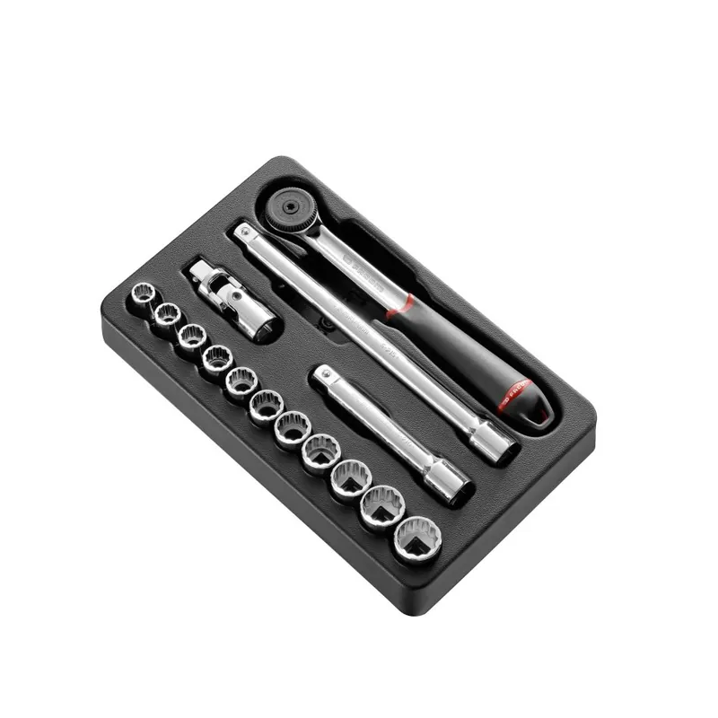 Facom MOD.S161-112U Jeu de douilles pour modules 12 côtés 1/2‘‘‘‘ en pouces 15 pièces
