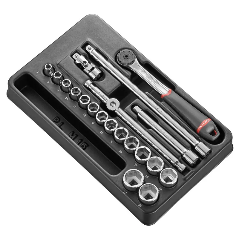 Facom MOD.J161-36 Module de douilles métriques 3/8" 6 faces 20 pièces