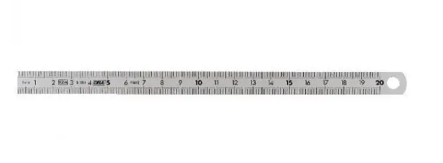 Facom DELA.1051.200 Règle flexible en acier inoxydable double face 200 mm