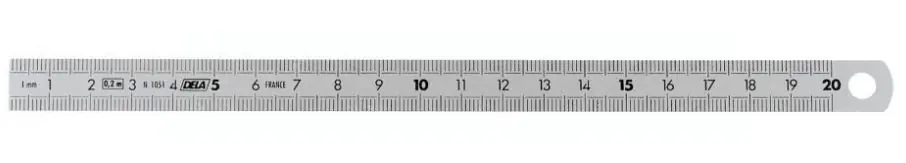 Facom DELA.1051.300 Règle flexible en acier inoxydable double face 300 mm