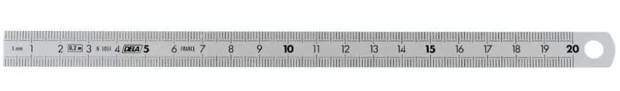 Facom DELA.1056.300 Règle semi-rigide en acier inoxydable double face 300 mm