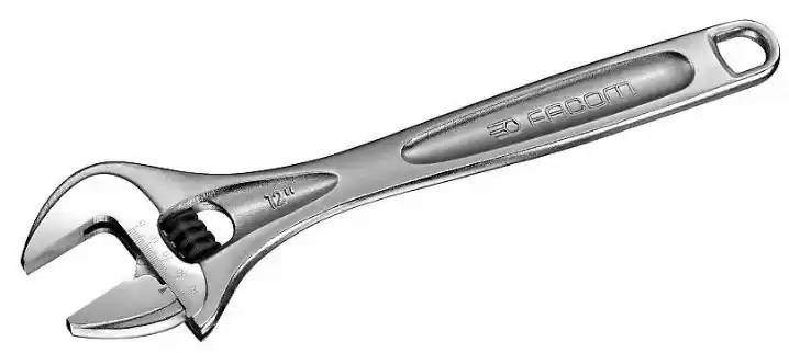 Facom 113A.4C Clé chromée avec molette 114 mm