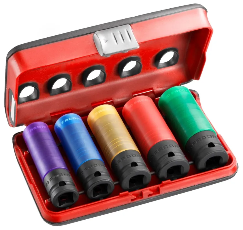 Facom NSI.5LPB Coffret de douilles à chocs renforcées 1/2" 5 pièces